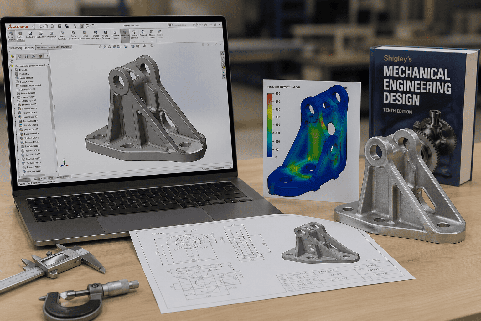 3D CAD (Product Design for Manufacturing) + FEA Training